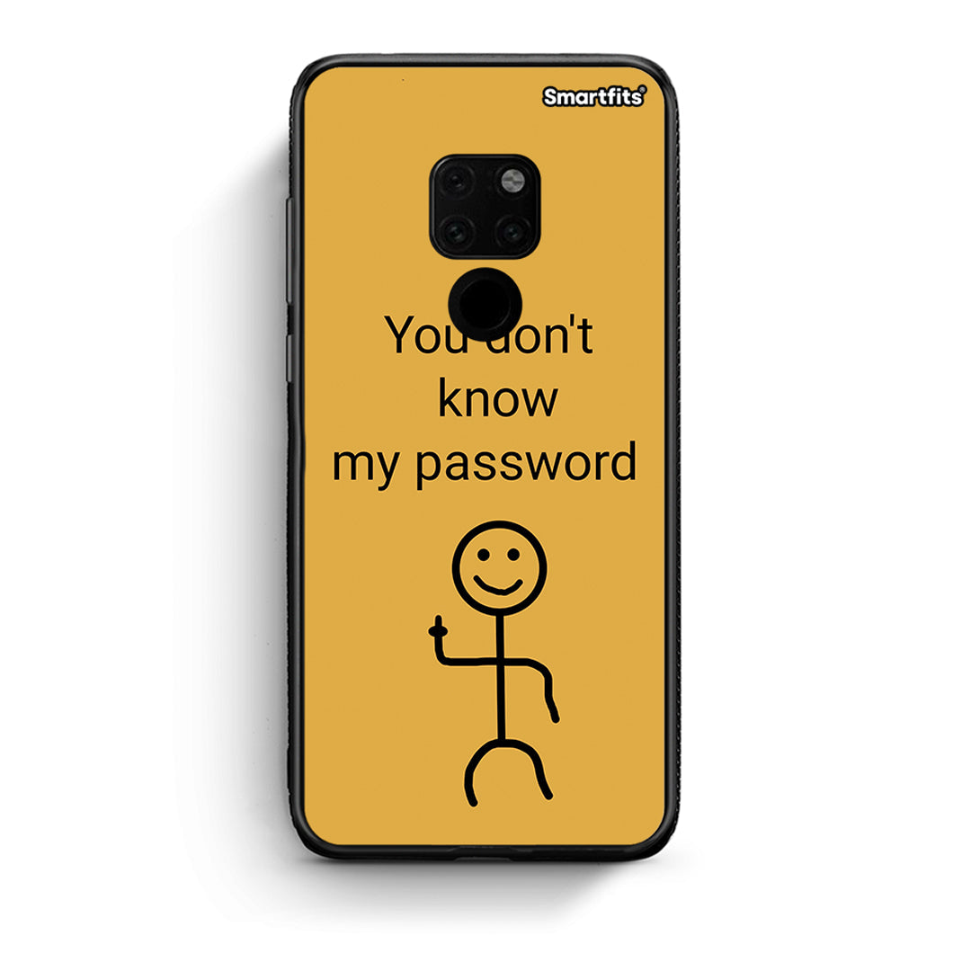 Huawei Mate 20 My Password Θήκη από τη Smartfits με σχέδιο στο πίσω μέρος και μαύρο περίβλημα | Smartphone case with colorful back and black bezels by Smartfits