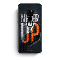 Thumbnail for Huawei Mate 20 Never Give Up Θήκη Αγίου Βαλεντίνου από τη Smartfits με σχέδιο στο πίσω μέρος και μαύρο περίβλημα | Smartphone case with colorful back and black bezels by Smartfits
