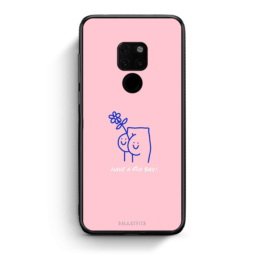 Huawei Mate 20 Nice Day θήκη από τη Smartfits με σχέδιο στο πίσω μέρος και μαύρο περίβλημα | Smartphone case with colorful back and black bezels by Smartfits