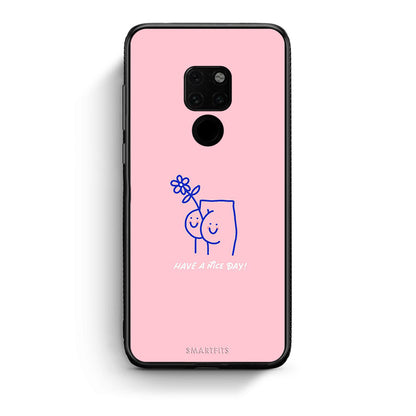 Huawei Mate 20 Nice Day θήκη από τη Smartfits με σχέδιο στο πίσω μέρος και μαύρο περίβλημα | Smartphone case with colorful back and black bezels by Smartfits