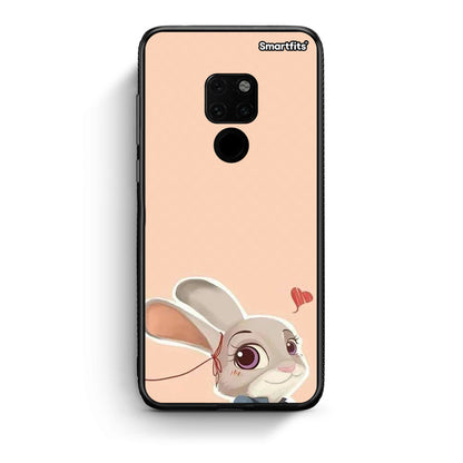 Huawei Mate 20 Nick Wilde And Judy Hopps Love 2 θήκη από τη Smartfits με σχέδιο στο πίσω μέρος και μαύρο περίβλημα | Smartphone case with colorful back and black bezels by Smartfits