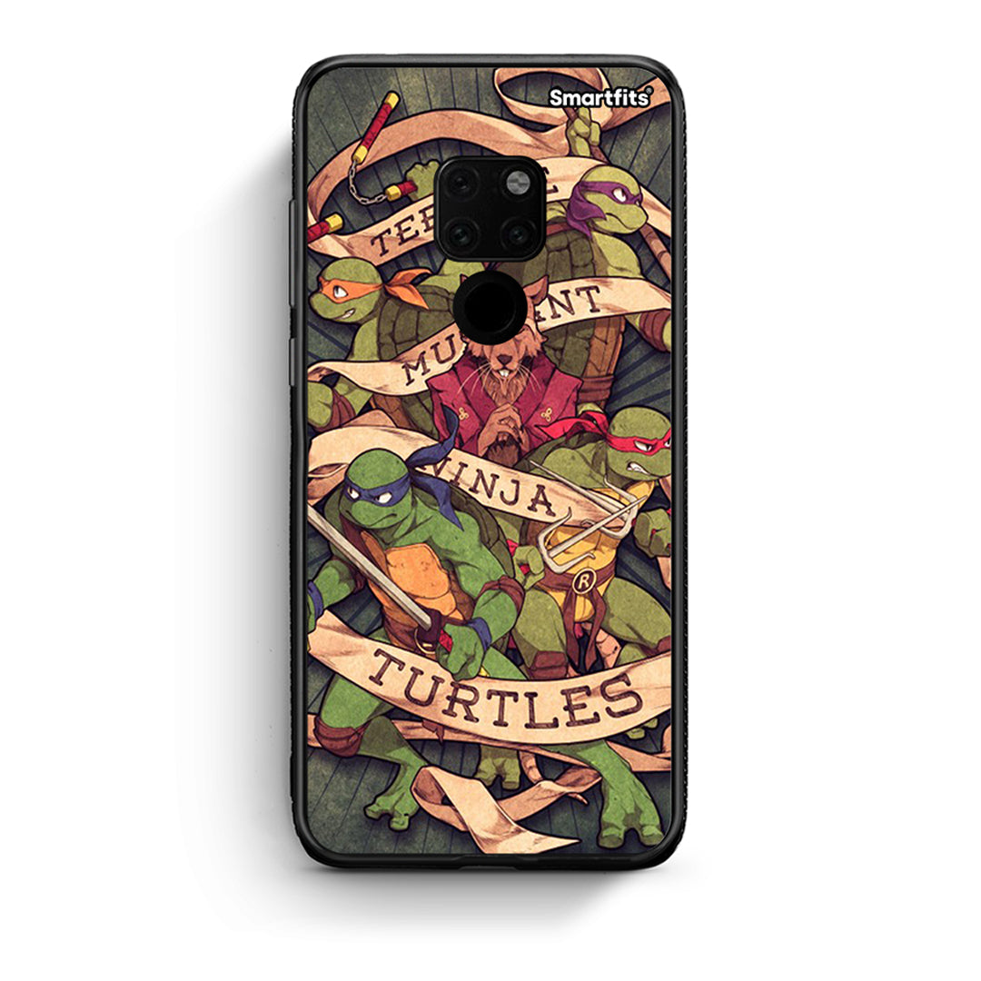 Huawei Mate 20 Ninja Turtles θήκη από τη Smartfits με σχέδιο στο πίσω μέρος και μαύρο περίβλημα | Smartphone case with colorful back and black bezels by Smartfits