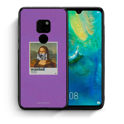 Θήκη Huawei Mate 20 Monalisa Popart από τη Smartfits με σχέδιο στο πίσω μέρος και μαύρο περίβλημα | Huawei Mate 20 Monalisa Popart case with colorful back and black bezels