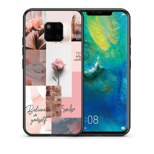 Θήκη Huawei Mate 20 Pro Aesthetic Collage από τη Smartfits με σχέδιο στο πίσω μέρος και μαύρο περίβλημα | Huawei Mate 20 Pro Aesthetic Collage case with colorful back and black bezels
