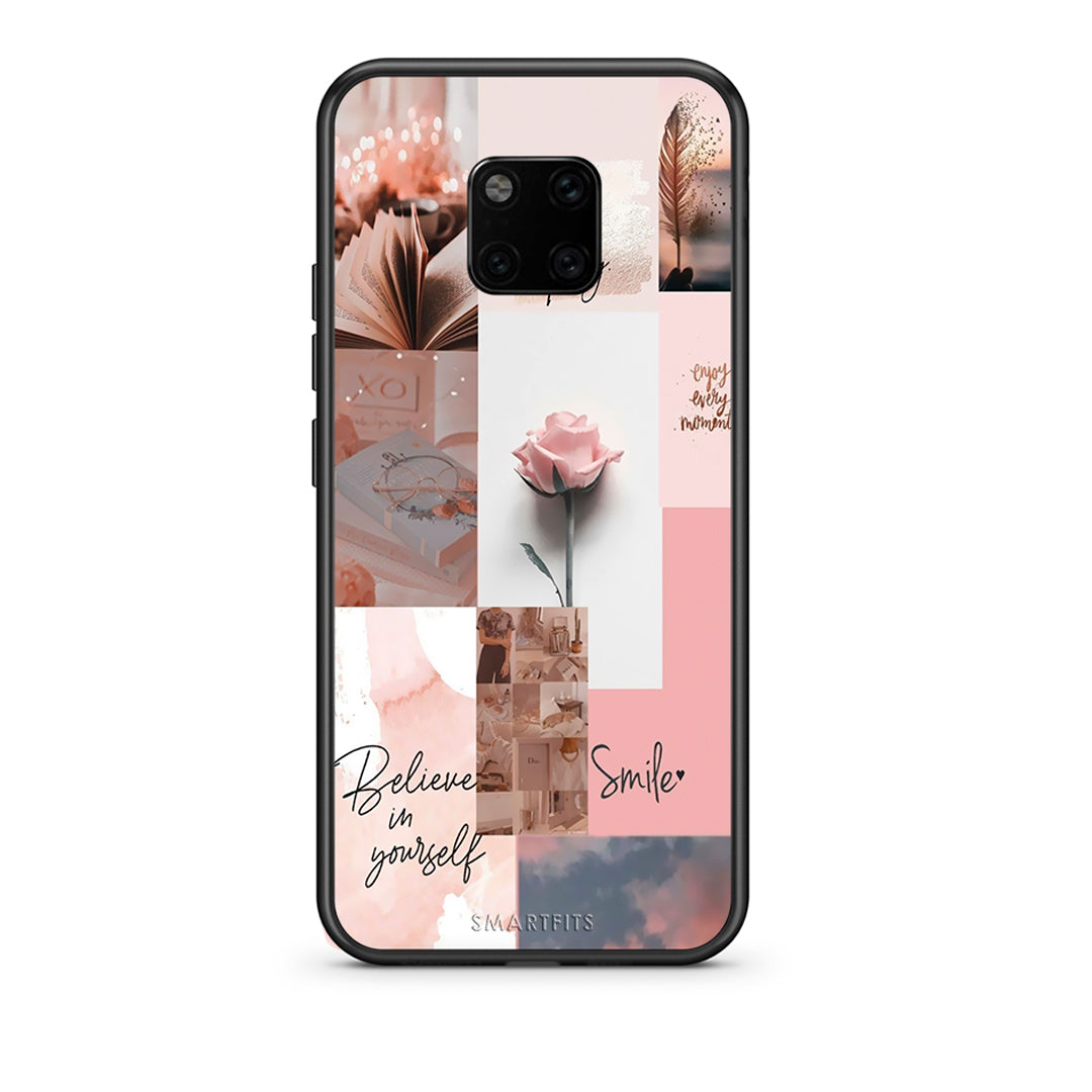 Huawei Mate 20 Pro Aesthetic Collage θήκη από τη Smartfits με σχέδιο στο πίσω μέρος και μαύρο περίβλημα | Smartphone case with colorful back and black bezels by Smartfits