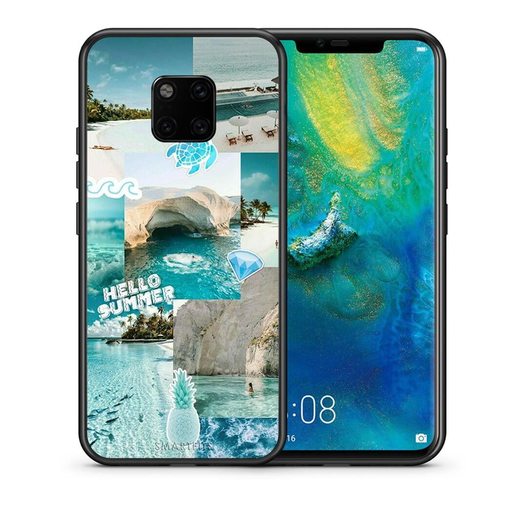 Θήκη Huawei Mate 20 Pro Aesthetic Summer από τη Smartfits με σχέδιο στο πίσω μέρος και μαύρο περίβλημα | Huawei Mate 20 Pro Aesthetic Summer case with colorful back and black bezels