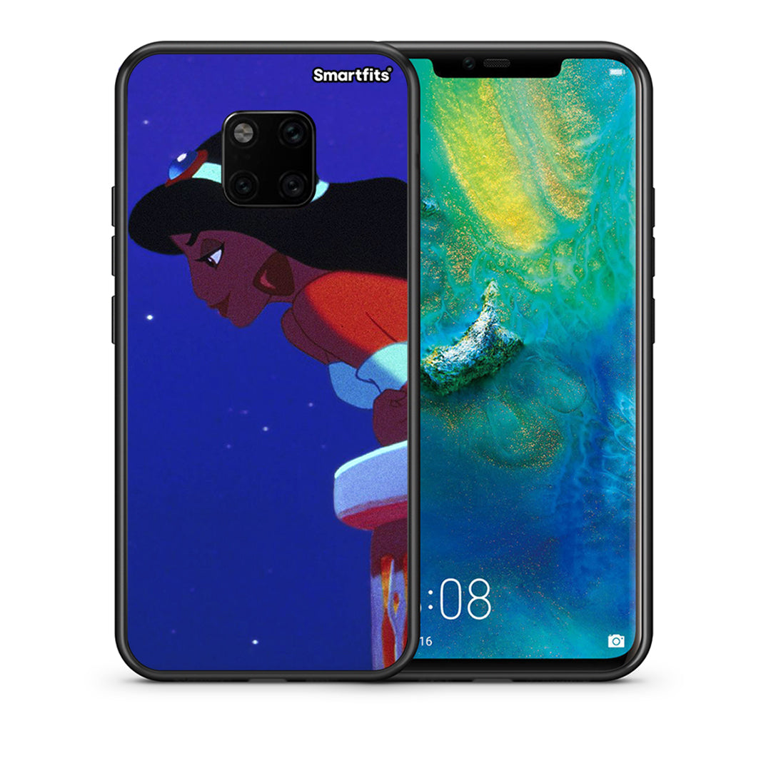 Θήκη Huawei Mate 20 Pro Alladin And Jasmine Love 2 από τη Smartfits με σχέδιο στο πίσω μέρος και μαύρο περίβλημα | Huawei Mate 20 Pro Alladin And Jasmine Love 2 case with colorful back and black bezels