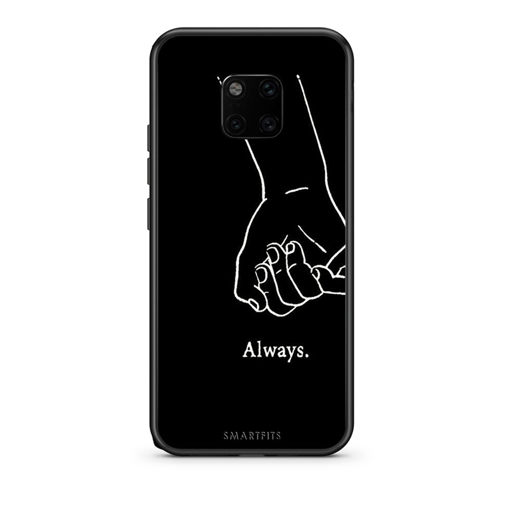 Huawei Mate 20 Pro Always & Forever 1 Θήκη Αγίου Βαλεντίνου από τη Smartfits με σχέδιο στο πίσω μέρος και μαύρο περίβλημα | Smartphone case with colorful back and black bezels by Smartfits