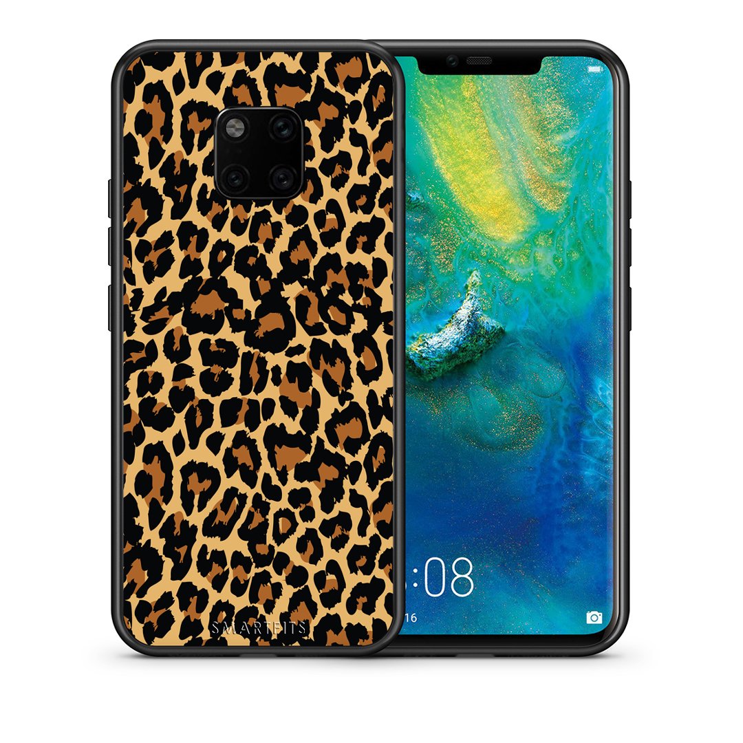 Θήκη Huawei Mate 20 Pro Leopard Animal από τη Smartfits με σχέδιο στο πίσω μέρος και μαύρο περίβλημα | Huawei Mate 20 Pro Leopard Animal case with colorful back and black bezels