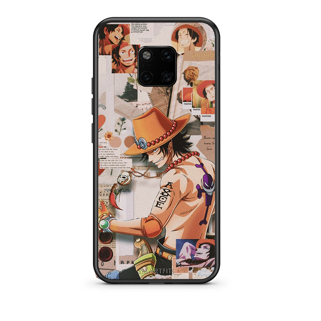 Huawei Mate 20 Pro Anime Collage θήκη από τη Smartfits με σχέδιο στο πίσω μέρος και μαύρο περίβλημα | Smartphone case with colorful back and black bezels by Smartfits