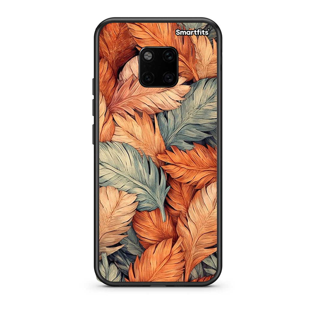 Huawei Mate 20 Pro Autumn Leaves Θήκη από τη Smartfits με σχέδιο στο πίσω μέρος και μαύρο περίβλημα | Smartphone case with colorful back and black bezels by Smartfits