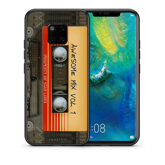 Θήκη Huawei Mate 20 Pro Awesome Mix από τη Smartfits με σχέδιο στο πίσω μέρος και μαύρο περίβλημα | Huawei Mate 20 Pro Awesome Mix case with colorful back and black bezels