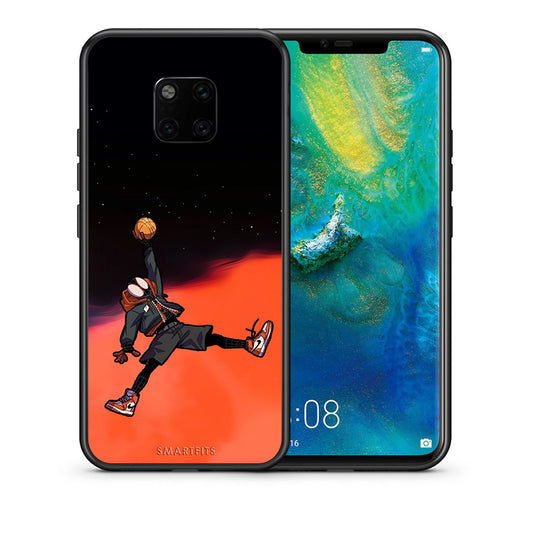 Θήκη Huawei Mate 20 Pro Basketball Hero από τη Smartfits με σχέδιο στο πίσω μέρος και μαύρο περίβλημα | Huawei Mate 20 Pro Basketball Hero case with colorful back and black bezels