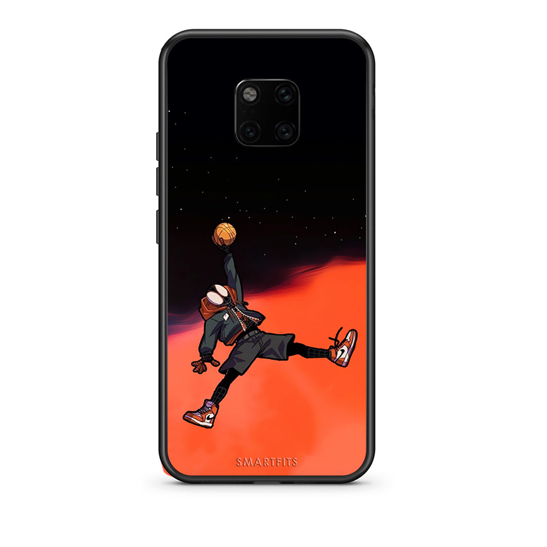 Huawei Mate 20 Pro Basketball Hero θήκη από τη Smartfits με σχέδιο στο πίσω μέρος και μαύρο περίβλημα | Smartphone case with colorful back and black bezels by Smartfits