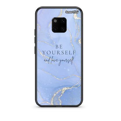 Huawei Mate 20 Pro Be Yourself θήκη από τη Smartfits με σχέδιο στο πίσω μέρος και μαύρο περίβλημα | Smartphone case with colorful back and black bezels by Smartfits