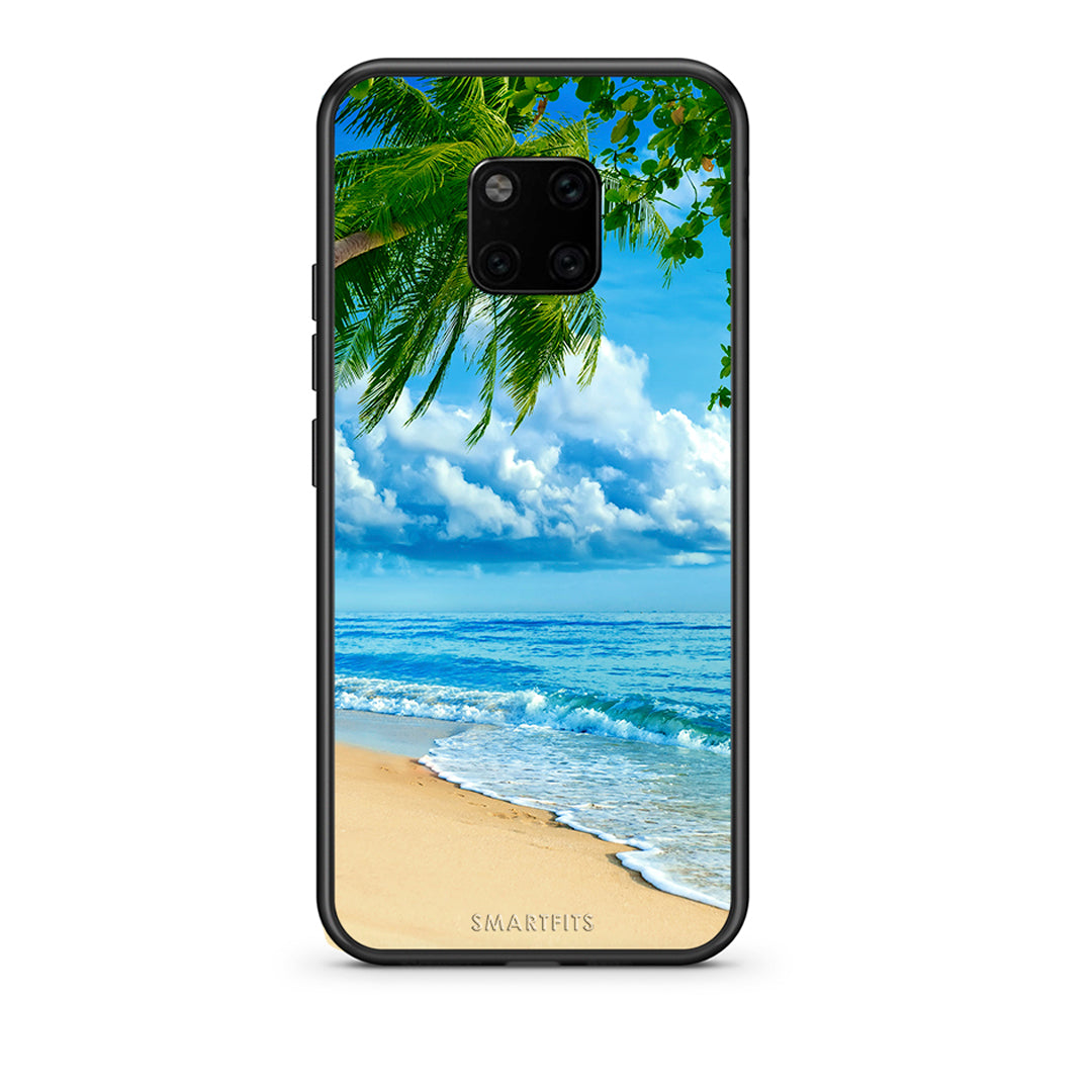 Huawei Mate 20 Pro Beautiful Beach θήκη από τη Smartfits με σχέδιο στο πίσω μέρος και μαύρο περίβλημα | Smartphone case with colorful back and black bezels by Smartfits