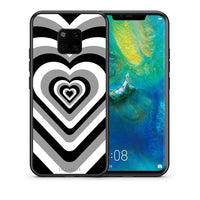 Thumbnail for Θήκη Huawei Mate 20 Pro Black Hearts από τη Smartfits με σχέδιο στο πίσω μέρος και μαύρο περίβλημα | Huawei Mate 20 Pro Black Hearts case with colorful back and black bezels