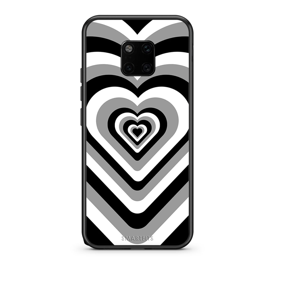 Huawei Mate 20 Pro Black Hearts θήκη από τη Smartfits με σχέδιο στο πίσω μέρος και μαύρο περίβλημα | Smartphone case with colorful back and black bezels by Smartfits
