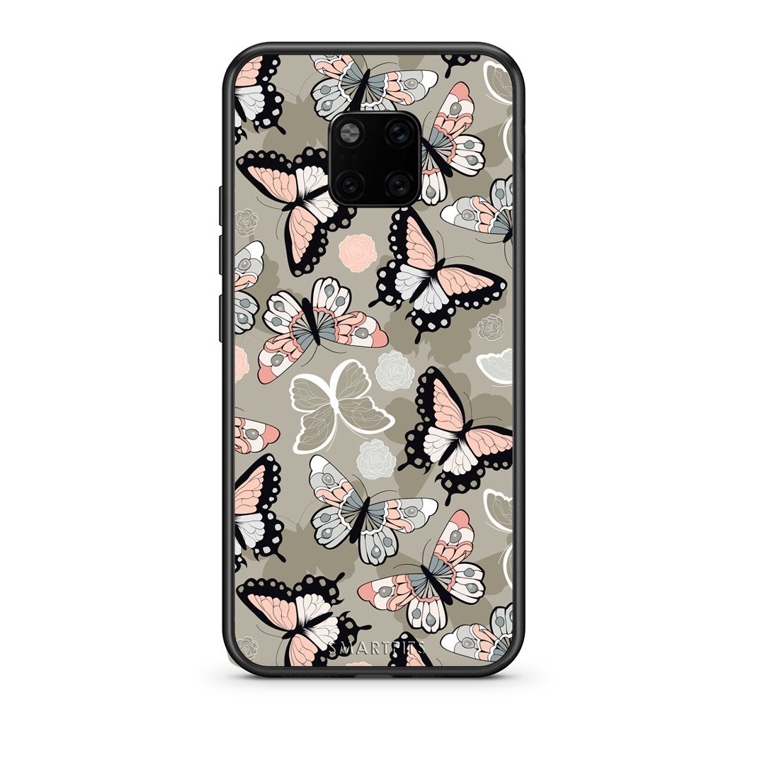 135 - Huawei Mate 20 Pro  Butterflies Boho case, cover, bumper