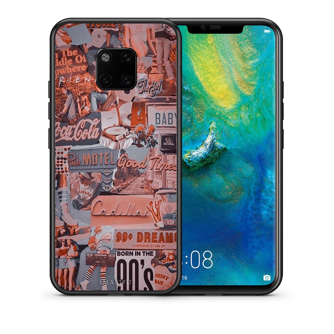 Θήκη Huawei Mate 20 Pro Born In 90s από τη Smartfits με σχέδιο στο πίσω μέρος και μαύρο περίβλημα | Huawei Mate 20 Pro Born In 90s case with colorful back and black bezels