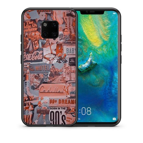 Θήκη Huawei Mate 20 Pro Born In 90s από τη Smartfits με σχέδιο στο πίσω μέρος και μαύρο περίβλημα | Huawei Mate 20 Pro Born In 90s case with colorful back and black bezels