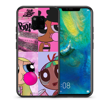 Θήκη Αγίου Βαλεντίνου Huawei Mate 20 Pro Bubble Girls από τη Smartfits με σχέδιο στο πίσω μέρος και μαύρο περίβλημα | Huawei Mate 20 Pro Bubble Girls case with colorful back and black bezels