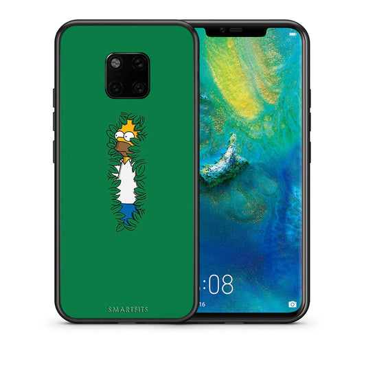 Θήκη Αγίου Βαλεντίνου Huawei Mate 20 Pro Bush Man από τη Smartfits με σχέδιο στο πίσω μέρος και μαύρο περίβλημα | Huawei Mate 20 Pro Bush Man case with colorful back and black bezels