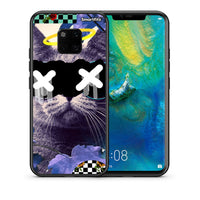 Thumbnail for Θήκη Huawei Mate 20 Pro Cat Collage από τη Smartfits με σχέδιο στο πίσω μέρος και μαύρο περίβλημα | Huawei Mate 20 Pro Cat Collage case with colorful back and black bezels
