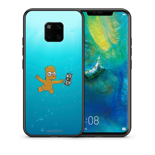Θήκη Huawei Mate 20 Pro Chasing Money από τη Smartfits με σχέδιο στο πίσω μέρος και μαύρο περίβλημα | Huawei Mate 20 Pro Chasing Money case with colorful back and black bezels