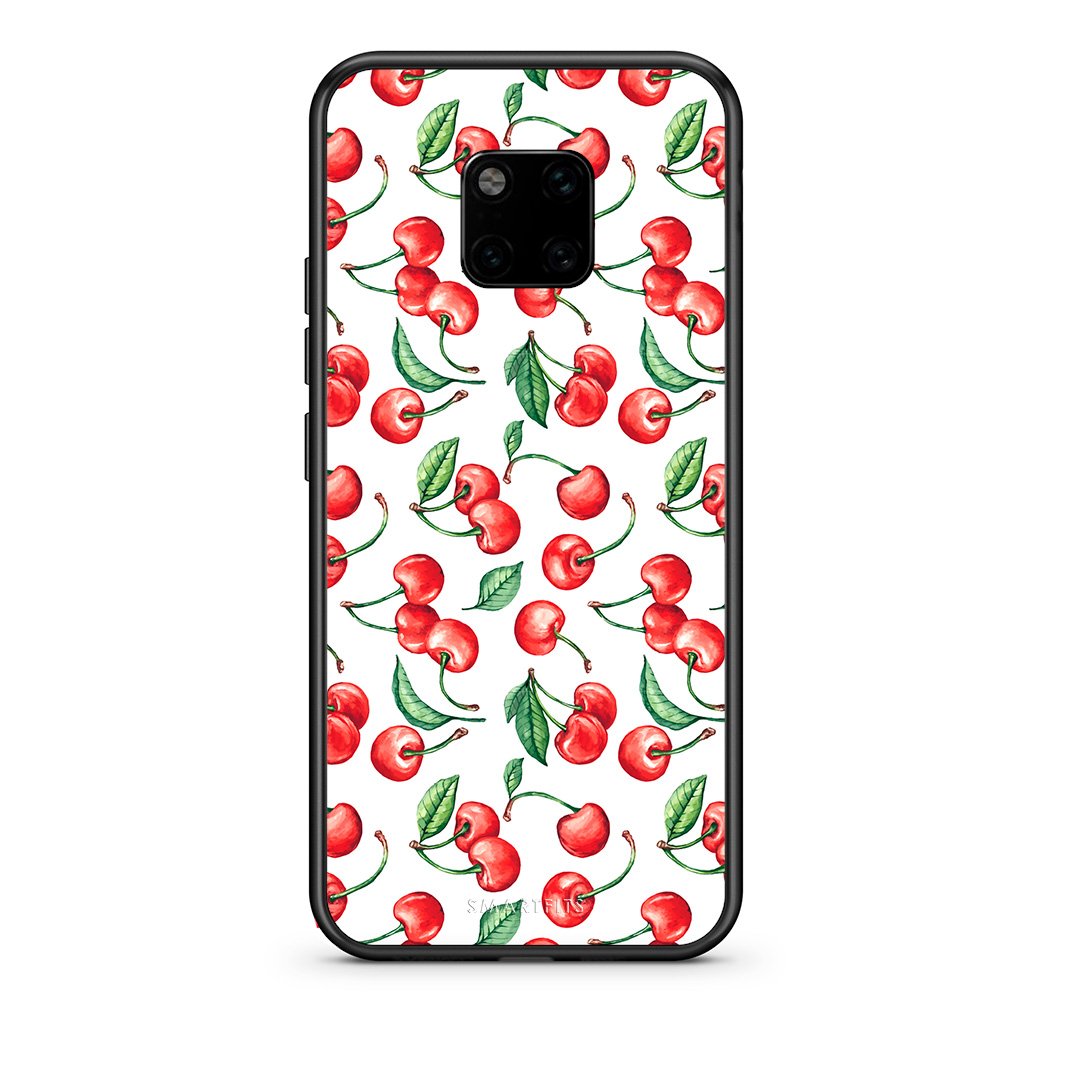 Huawei Mate 20 Pro Cherry Summer θήκη από τη Smartfits με σχέδιο στο πίσω μέρος και μαύρο περίβλημα | Smartphone case with colorful back and black bezels by Smartfits
