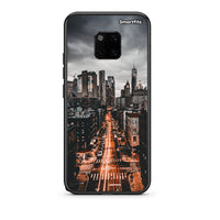 Thumbnail for Huawei Mate 20 Pro City Lights θήκη από τη Smartfits με σχέδιο στο πίσω μέρος και μαύρο περίβλημα | Smartphone case with colorful back and black bezels by Smartfits