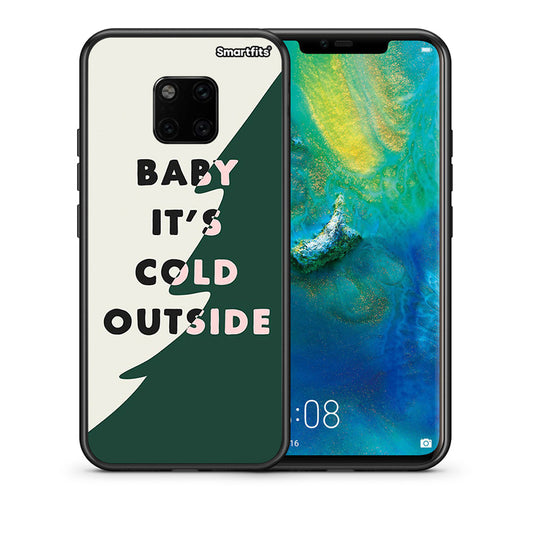 Θήκη Huawei Mate 20 Pro Cold Outside από τη Smartfits με σχέδιο στο πίσω μέρος και μαύρο περίβλημα | Huawei Mate 20 Pro Cold Outside case with colorful back and black bezels