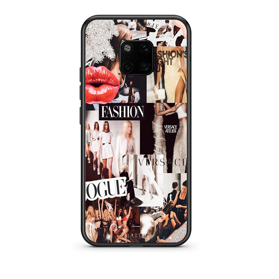 Huawei Mate 20 Pro Collage Fashion Θήκη Αγίου Βαλεντίνου από τη Smartfits με σχέδιο στο πίσω μέρος και μαύρο περίβλημα | Smartphone case with colorful back and black bezels by Smartfits