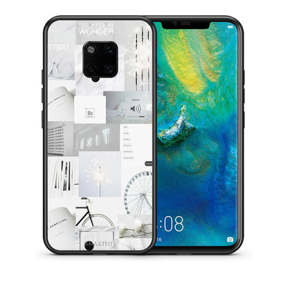 Θήκη Αγίου Βαλεντίνου Huawei Mate 20 Pro Collage Make Me Wonder από τη Smartfits με σχέδιο στο πίσω μέρος και μαύρο περίβλημα | Huawei Mate 20 Pro Collage Make Me Wonder case with colorful back and black bezels