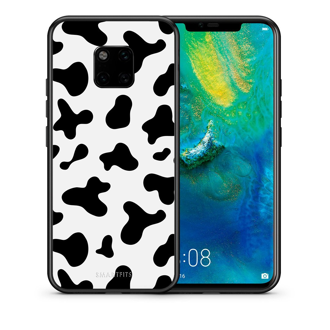 Θήκη Huawei Mate 20 Pro Cow Print από τη Smartfits με σχέδιο στο πίσω μέρος και μαύρο περίβλημα | Huawei Mate 20 Pro Cow Print case with colorful back and black bezels