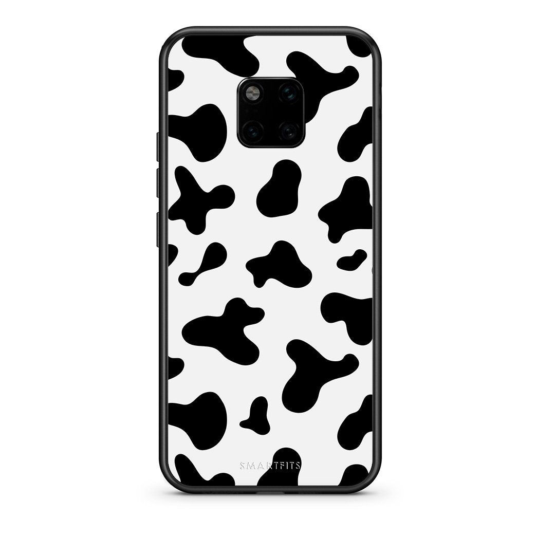Huawei Mate 20 Pro Cow Print θήκη από τη Smartfits με σχέδιο στο πίσω μέρος και μαύρο περίβλημα | Smartphone case with colorful back and black bezels by Smartfits