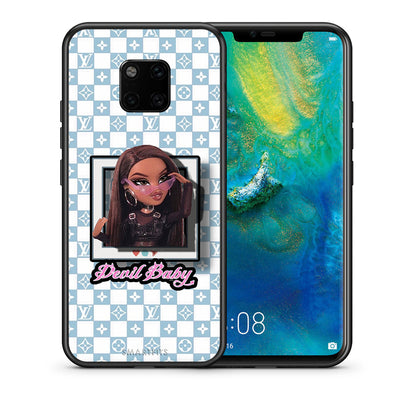 Θήκη Αγίου Βαλεντίνου Huawei Mate 20 Pro Devil Baby από τη Smartfits με σχέδιο στο πίσω μέρος και μαύρο περίβλημα | Huawei Mate 20 Pro Devil Baby case with colorful back and black bezels