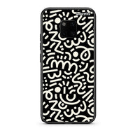 Thumbnail for Huawei Mate 20 Pro Doodle Art Θήκη από τη Smartfits με σχέδιο στο πίσω μέρος και μαύρο περίβλημα | Smartphone case with colorful back and black bezels by Smartfits