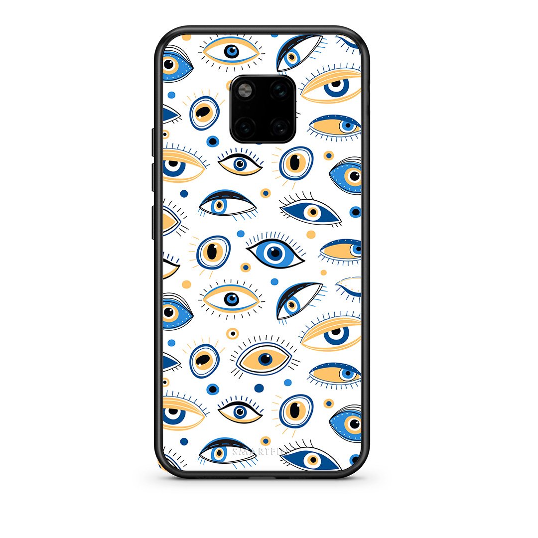 Huawei Mate 20 Pro Ftou Ftou θήκη από τη Smartfits με σχέδιο στο πίσω μέρος και μαύρο περίβλημα | Smartphone case with colorful back and black bezels by Smartfits