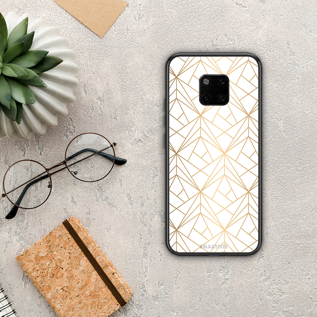 Geometric Luxury White - Huawei Mate 20 Pro θήκη