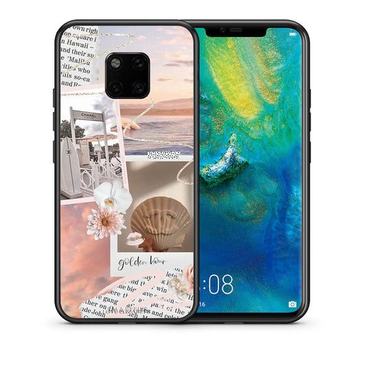 Θήκη Αγίου Βαλεντίνου Huawei Mate 20 Pro Golden Hour από τη Smartfits με σχέδιο στο πίσω μέρος και μαύρο περίβλημα | Huawei Mate 20 Pro Golden Hour case with colorful back and black bezels