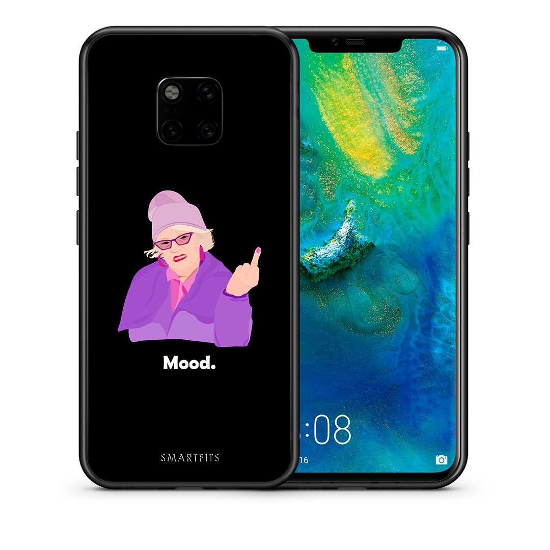 Θήκη Huawei Mate 20 Pro Grandma Mood Black από τη Smartfits με σχέδιο στο πίσω μέρος και μαύρο περίβλημα | Huawei Mate 20 Pro Grandma Mood Black case with colorful back and black bezels