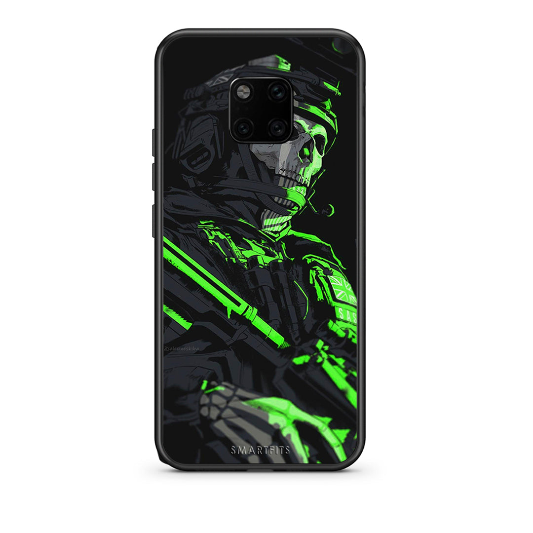 Huawei Mate 20 Pro Green Soldier Θήκη Αγίου Βαλεντίνου από τη Smartfits με σχέδιο στο πίσω μέρος και μαύρο περίβλημα | Smartphone case with colorful back and black bezels by Smartfits