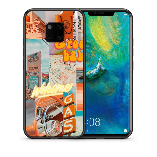 Θήκη Αγίου Βαλεντίνου Huawei Mate 20 Pro Groovy Babe από τη Smartfits με σχέδιο στο πίσω μέρος και μαύρο περίβλημα | Huawei Mate 20 Pro Groovy Babe case with colorful back and black bezels
