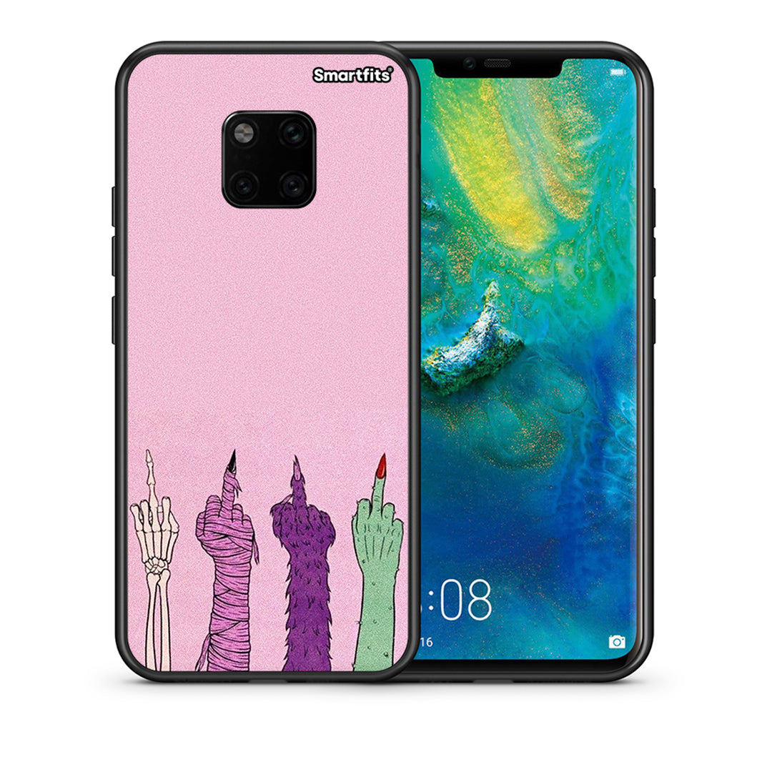 Θήκη Huawei Mate 20 Pro Halloween Be A Lady από τη Smartfits με σχέδιο στο πίσω μέρος και μαύρο περίβλημα | Huawei Mate 20 Pro Halloween Be A Lady case with colorful back and black bezels