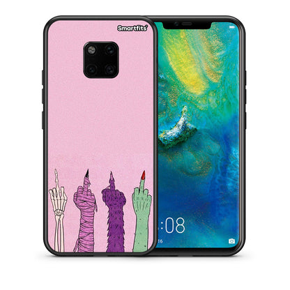 Θήκη Huawei Mate 20 Pro Halloween Be A Lady από τη Smartfits με σχέδιο στο πίσω μέρος και μαύρο περίβλημα | Huawei Mate 20 Pro Halloween Be A Lady case with colorful back and black bezels