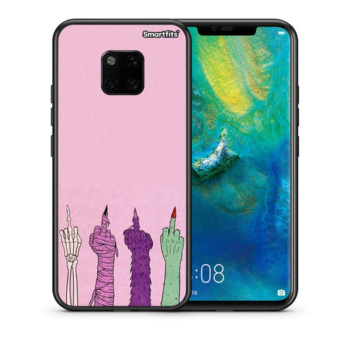Θήκη Huawei Mate 20 Pro Halloween Be A Lady από τη Smartfits με σχέδιο στο πίσω μέρος και μαύρο περίβλημα | Huawei Mate 20 Pro Halloween Be A Lady case with colorful back and black bezels