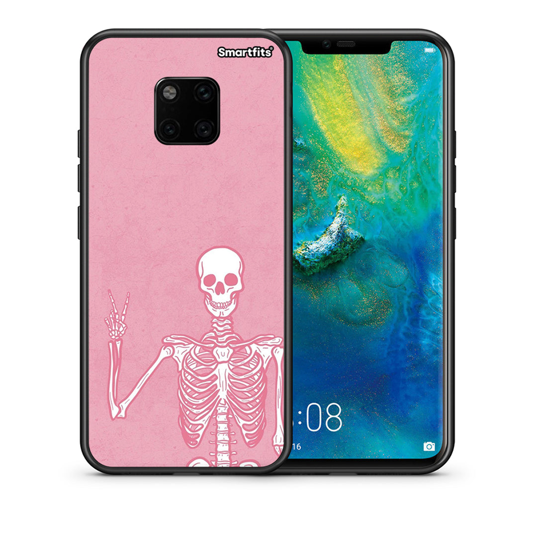 Θήκη Huawei Mate 20 Pro Halloween Motivation από τη Smartfits με σχέδιο στο πίσω μέρος και μαύρο περίβλημα | Huawei Mate 20 Pro Halloween Motivation case with colorful back and black bezels