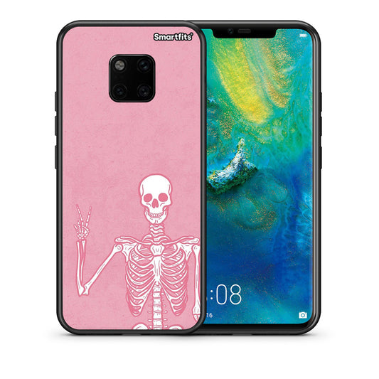 Θήκη Huawei Mate 20 Pro Halloween Motivation από τη Smartfits με σχέδιο στο πίσω μέρος και μαύρο περίβλημα | Huawei Mate 20 Pro Halloween Motivation case with colorful back and black bezels