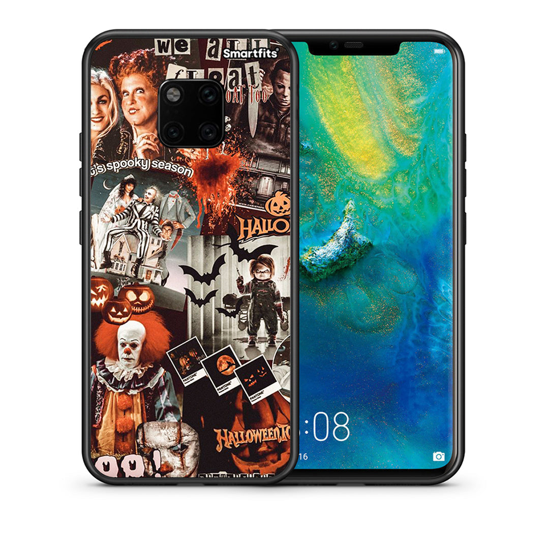 Θήκη Huawei Mate 20 Pro Halloween Spooky Season από τη Smartfits με σχέδιο στο πίσω μέρος και μαύρο περίβλημα | Huawei Mate 20 Pro Halloween Spooky Season case with colorful back and black bezels